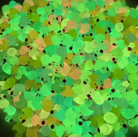 100 Pieces Mini Luminous Resin Ducks